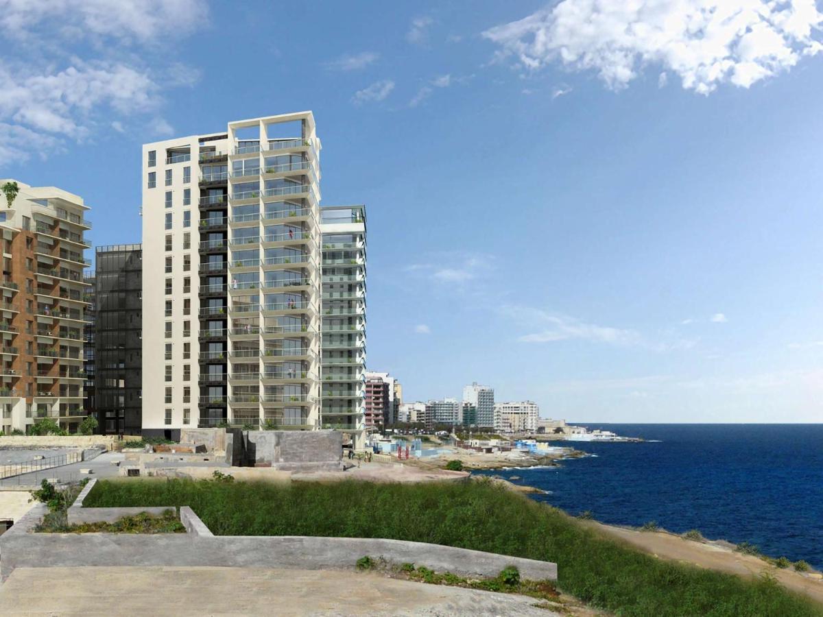 Seafront Lux Apart Inc Pool, Upmarket Area Sliema Bagian luar foto